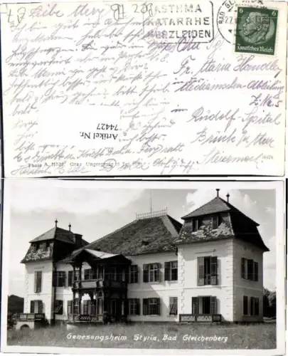 74427,Genesungsheim Styria Bad Gleichenberg 1940
