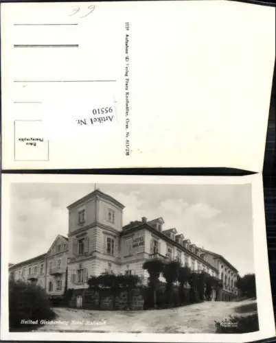 95510,Gleichenberg Hotel Mailand um 1935