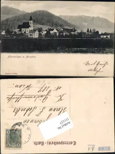 111127,Allerheiligen im Mürzthal 1900