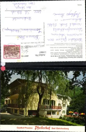 119007,Bad Gleichenberg Gasthof Pension Pfeilerhof 1987