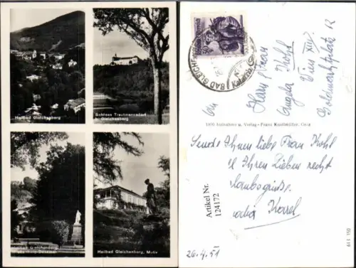 124172,Gleichenberg Trautmannsdorf Schloss