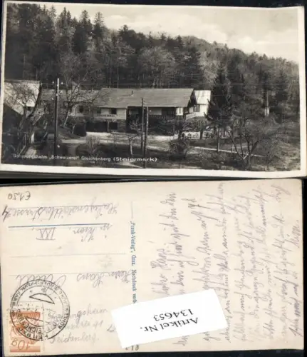 134653,heim Schweizerei in Gleichenberg 1930