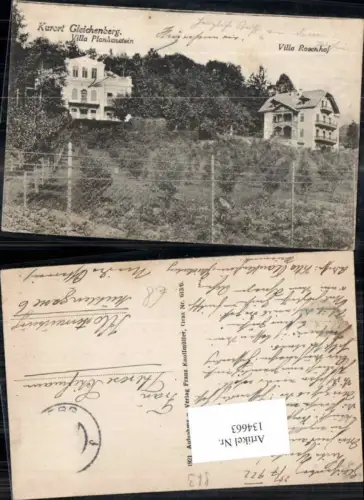 134663,Gleichenberg Villa Plankenstein Villa Rosenhof 1921