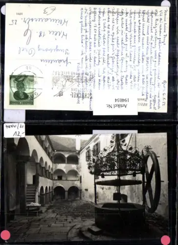 194034,Riegersburg Zweiter Burghof m. Brunnen