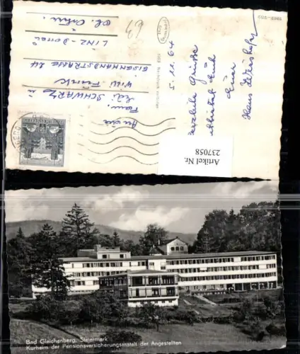 237058,Bad Gleichenberg Kurheim d. Pensionsversicherungsanstalt d. Angestellten