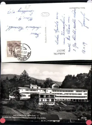 261317,Bad Gleichenberg Kurheim d. Pensionsversicherungsanstalt d. Angestellten
