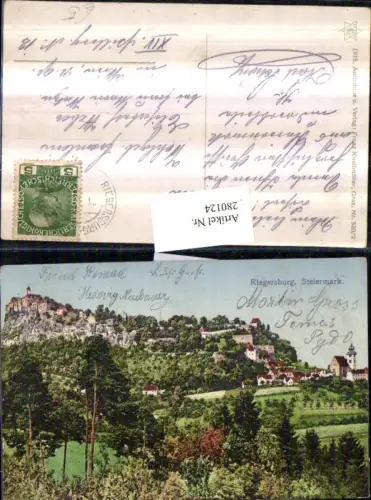 280124,Riegersburg Teilansicht m. Burg