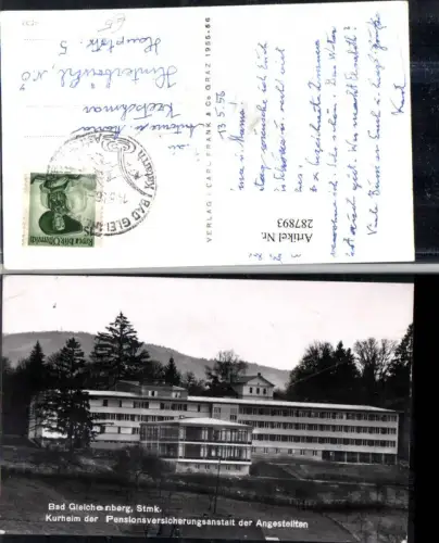 287893,Bad Gleichenberg Kurheim d. Pensionsversicherungsanstalt d. Angestellten