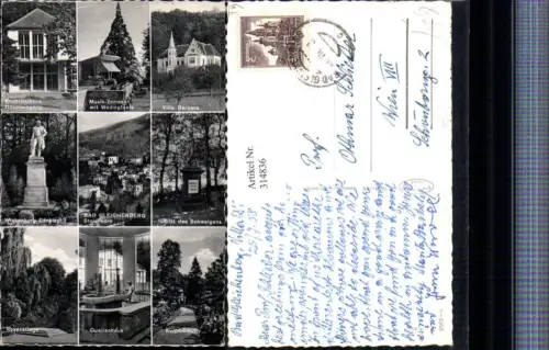 314836,Bad Gleichenberg Totale Villa Barbara Kurhaus Quellenhaus Denkmal Mehrbildkarte