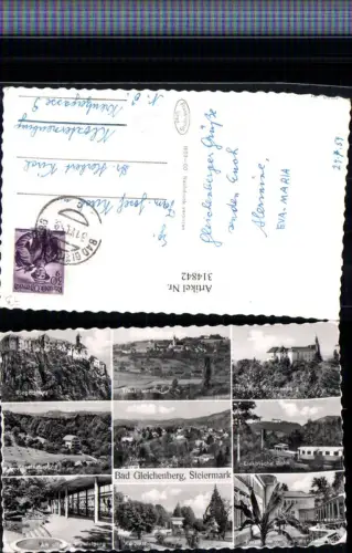 314842,Bad Gleichenberg Totale Kurplatz Schloss Trautmannsdorf Riegersburg Mehrbildkarte