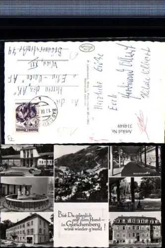 314849,Bad Gleichenberg Totale Kurmittelhaus Wandelgang Villa Albrecht Mehrbildkarte