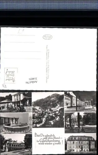 314851,Bad Gleichenberg Totale Kurmittelhaus Wandelgang Villa Albrecht Mehrbildkarte