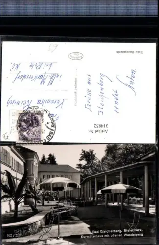 314852,Bad Gleichenberg Kurmittelhaus m. Offenen Wandelgang