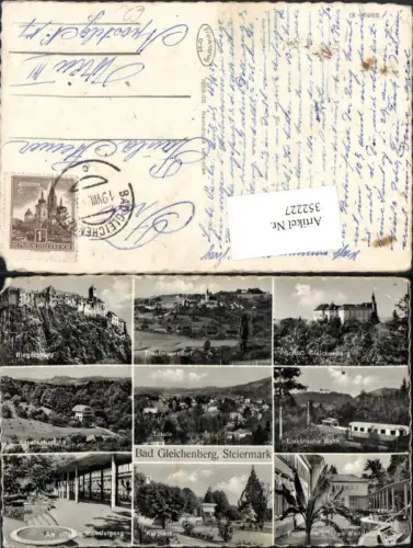 352227,Bad Gleichenberg Totale Schloss Kurplatz Trautmannsdorf Riegersburg Mehrbildkarte