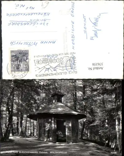 376358,Bad Gleichenberg Waldkapelle Kapelle