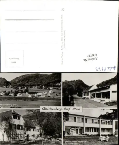 406472,Bad Gleichenberg Teilansicht Gasthof Pfeilerhof Hindenburghof Mehrbildkarte