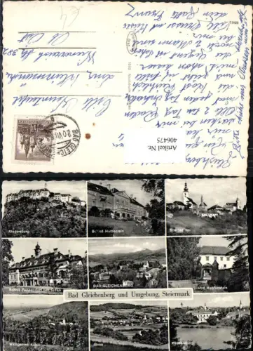 406475,Bad Gleichenberg u. Umgebung Totale Riegersburg Schloss Kapfenstein Mehrbildkarte