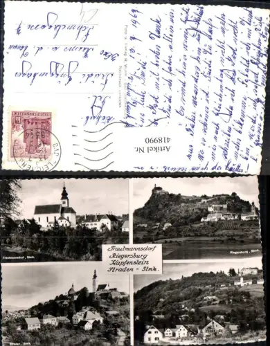 418990,Mehrbild Ak Riegersburg Kapfenstein Straden Trautmannsdorf