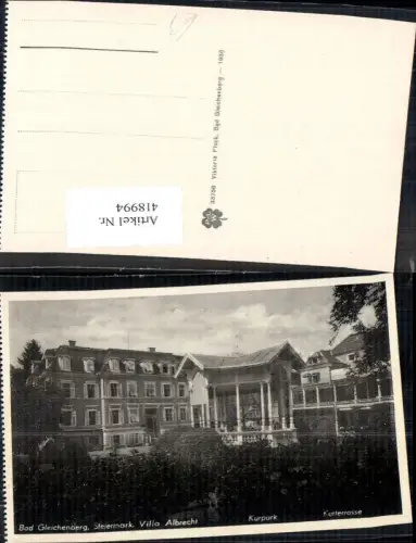 418994,Bad Gleichenberg Villa Albrecht Kurpark Kurterrasse