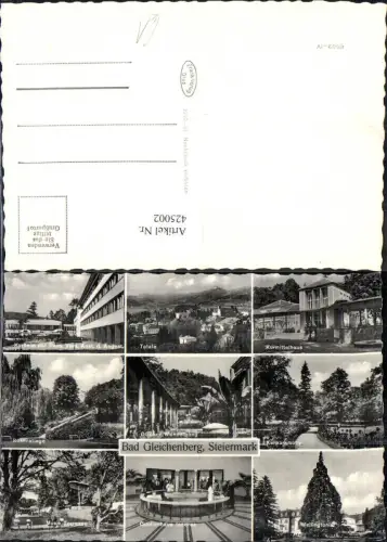 425002,Mehrbild Ak Bad Gleichenberg Totale Kurheim Rosenstiege Quellenhaus Inneres