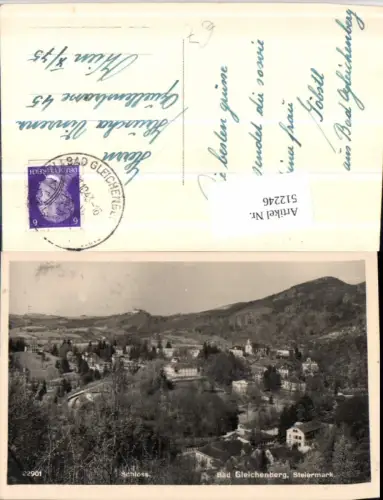 512246,Bad Gleichenberg Teilansicht m. Schloss