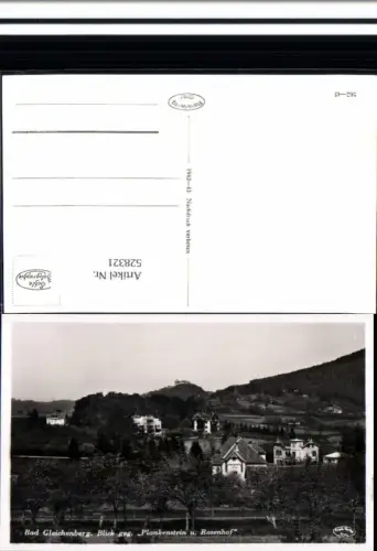 528321,Bad Gleichenberg Plankenstein u. Rosenhof pub Frank Verlag 562-45