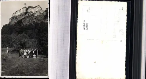 ,UNIKAT Foto-AK Riegersburg Burg Leute