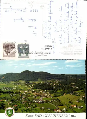 579097,Bad Gleichenberg Totale pub Alpine Luftbild