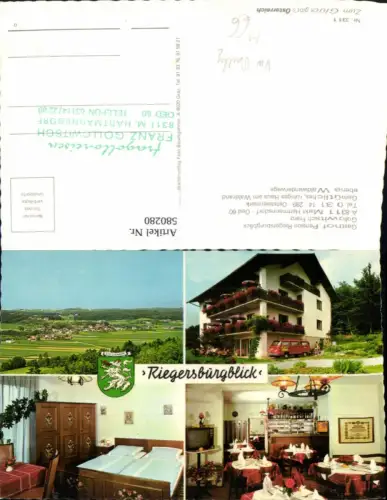 580280,Mehrbild Ak Markt Hartmannsdorf Riegersburgblick VW Bus Bully