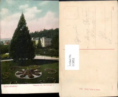 613852,Gleichenberg Parkpartie m. Villa Höflinger IV