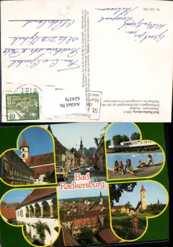 624376,Mehrbild Ak Bad Radkersburg Hauptplatz Therme Kirche