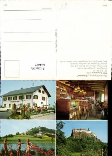 624477,Mehrbild Ak Riegersburg Gasthof Pension Schreiner Burg Riegersburg Ruderboot Boot