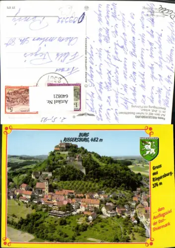 640821,Burg Riegersburg pub Alpine Luftbild 77171