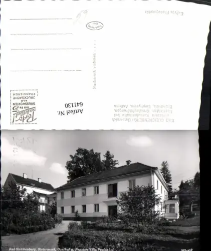 641130,Foto Ak Bad Gleichenberg Gasthof Pension Villa Paulushof