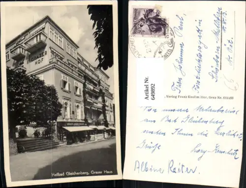 649892,Bad Gleichenberg Grazer Hof Friseur Grazer Haus