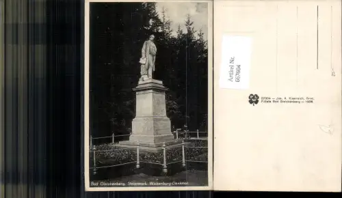 667604,Foto Ak Bad Gleichenberg Wickenburg-Denkmal