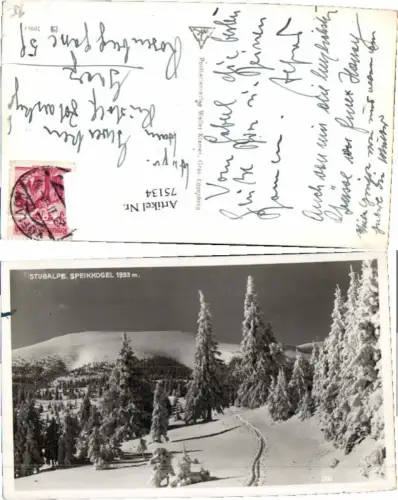 75134,Stubalpe Speikkogel Köflach Fotokarte