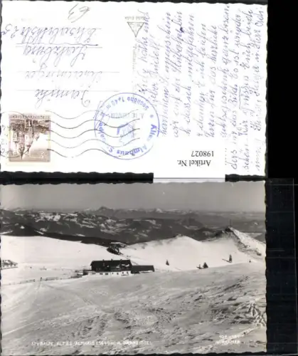 198027,Stubalpe altes Almhaus Brandkogel Winterbild