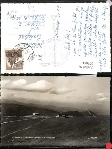 377064,Stubalpe Altes Almhaus Berghütte b. Salla Köflach m. Brandkogel
