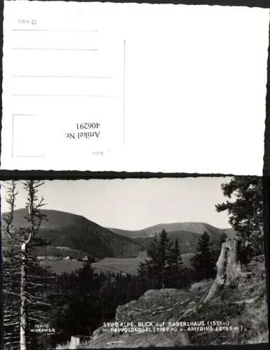 406291,Stubalpe Blick auf Gaberlhaus b. Salla m. Rappoldkogel u. Amering