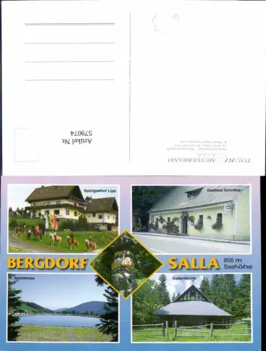 579074,Mehrbild Ak Bergdorf Salla Maria Lankowitz Sportgasthof Lipp Gaberlkirche
