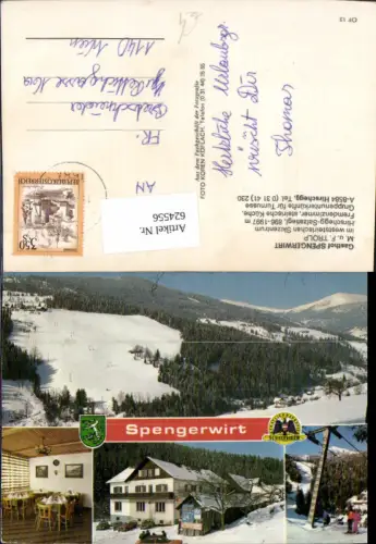 624556,Mehrbild Ak Hirschegg Hirschegg-Pack Gasthof Spengerwirt Wintersport