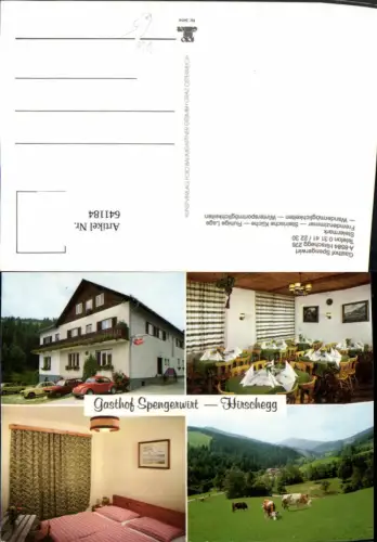 641184,Mehrbild Ak Hirschegg Hirschegg-Pack Gasthof Spengerwirt VW Käfer