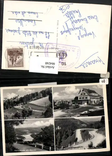 664248,Mehrbild Ak Hirschegg-Pack Pack Gasthof Packerhöhe Packerstraße m. Stausee