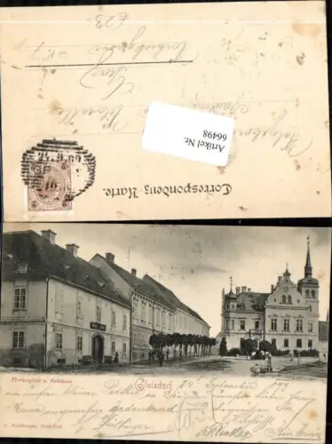 66498,Gleisdorf Florianplatz und Rathaus Graz