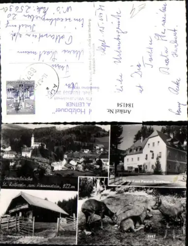184154,St Kathrein a. Hauenstein Mehrbild Ak Gasthof u. Pension Gesselbauer Roseggers Geburtshaus