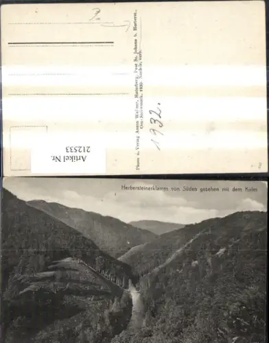 212533,Herbersteinklamm v. Süden gesehen m. d. Kulm St Johann b. Herberstein