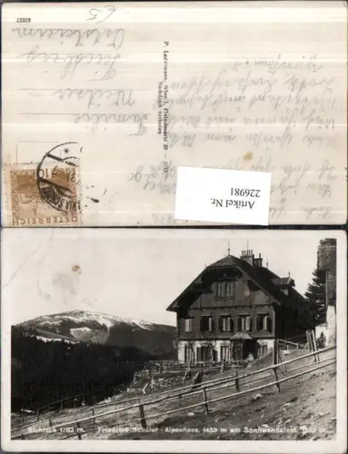 226981,Stuhleck Friedrich Schüler Alpenhaus Berghütte am Sonnwendstein