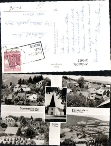 240612,Falkenstein b.Ratten Totale Kirche Mehrbildkarte