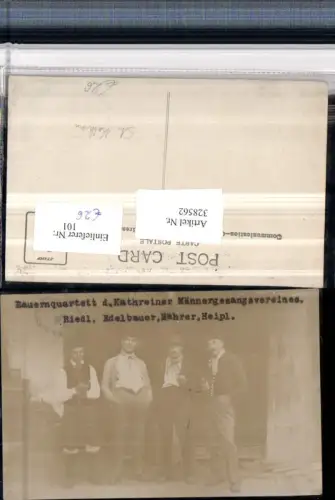 328562,Foto AK St. Kathrein am Hauenstein Bauernquartett Männergesangsverein Gruppenbild